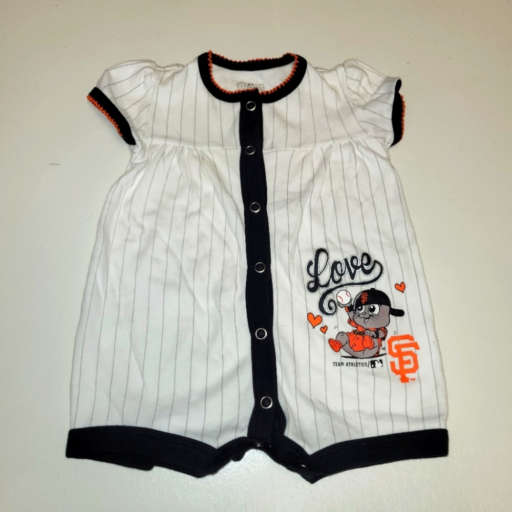 NWOT San Francisco Giants Baby Girl Onesie - Sz 6-9 Mns